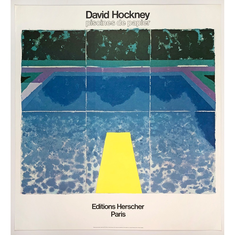 AFTER DAVID HOCKNEY (BRITISH 1937- ) PISCINES DE PAPIER, EDITIONS HERSCHER